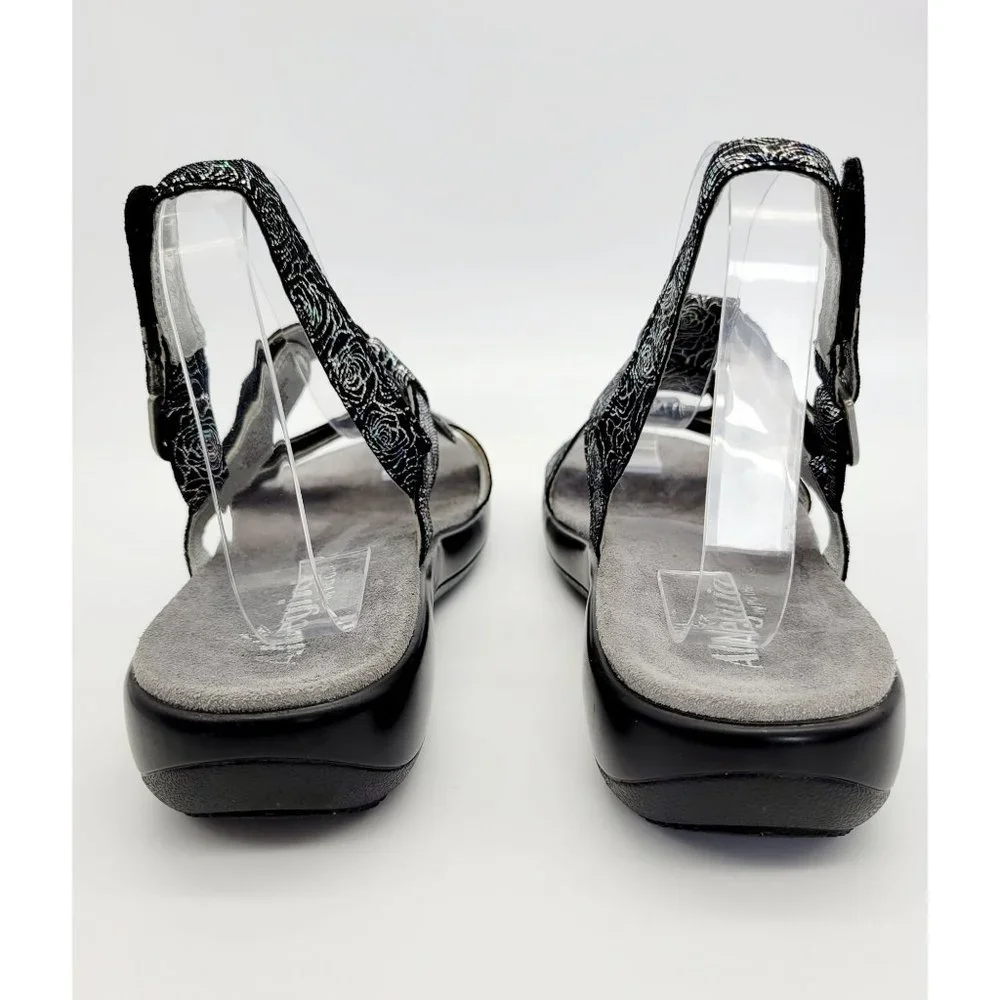 Alegria Julie 535 Steel Rosette Walking Sandals Size 39_5